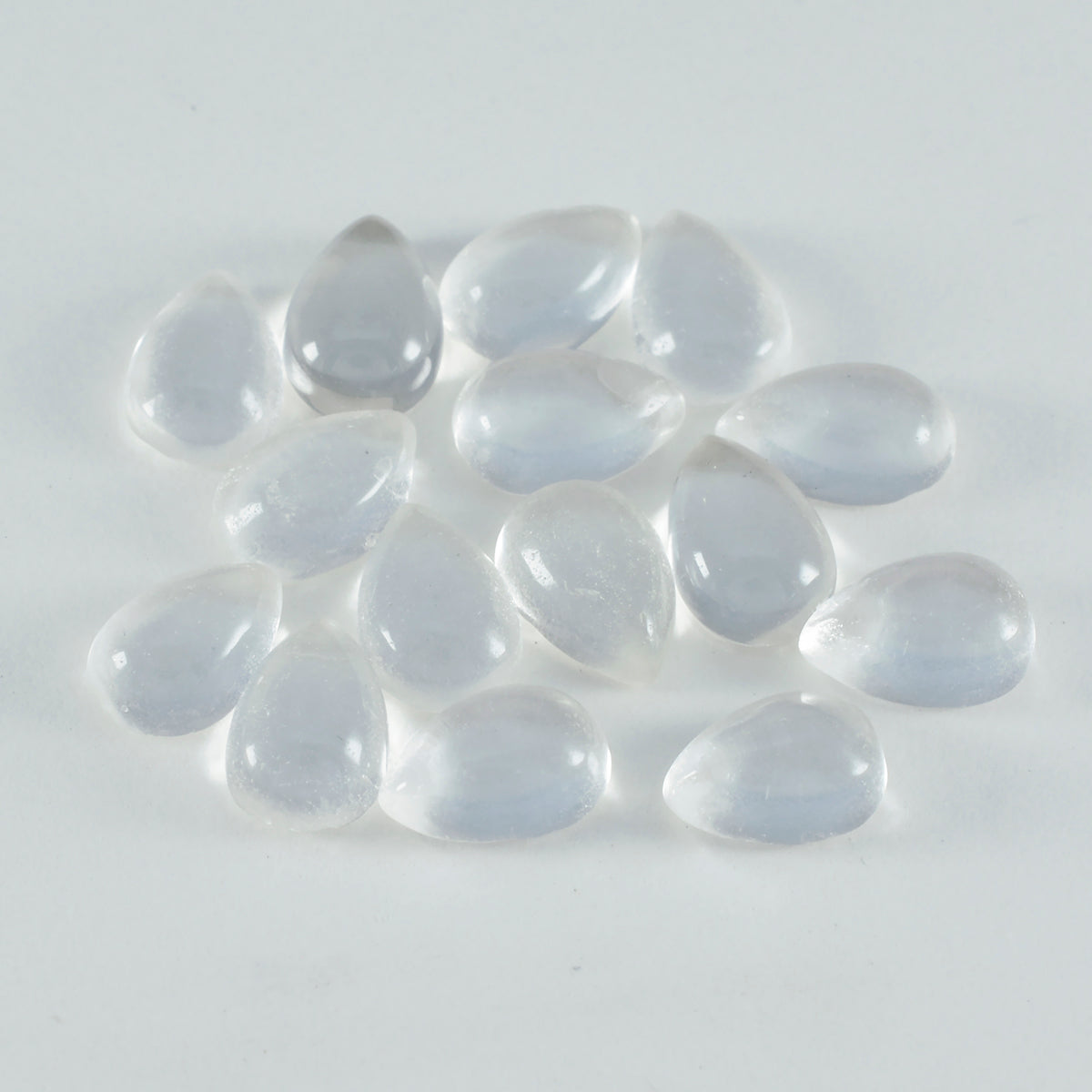 Crystal Quartz 1PC Small 7x9 MM Pear Cabochon White Superior semi Precious Loose Gemstone Secondary image