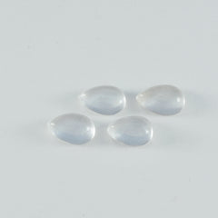 Crystal Quartz 1PC Large 9x11 MM Pear Cabochon White Brilliant semi Precious Precious Gemstone