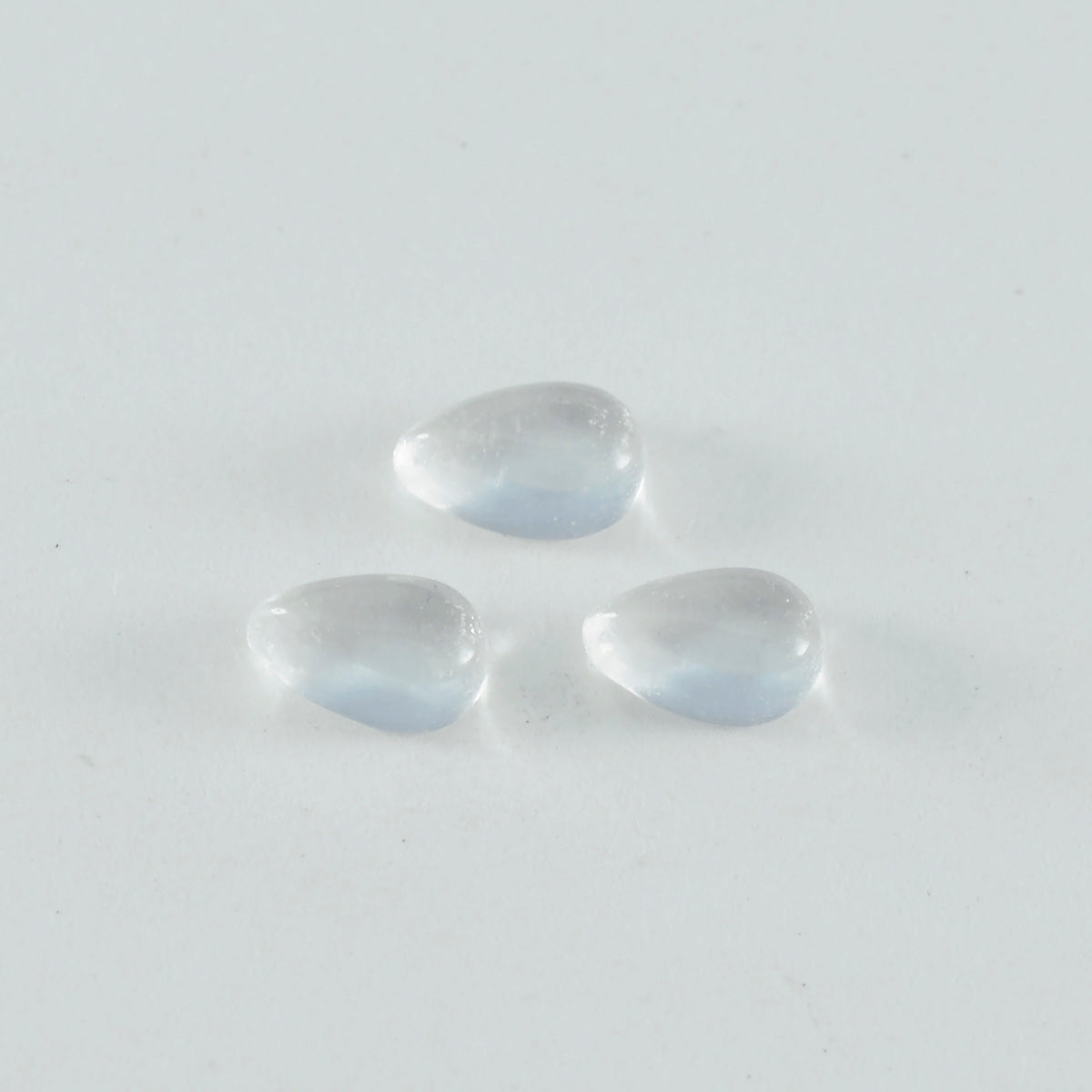 Crystal Quartz 1PC Medium 7x10 MM Pear Cabochon White Pure semi Precious Loose Gemstones