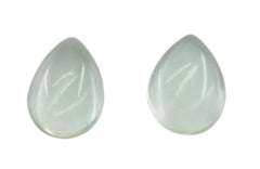 Crystal Quartz 1PC Small 6x9 MM Pear Cabochon White Genuine semi Precious Loose Gems