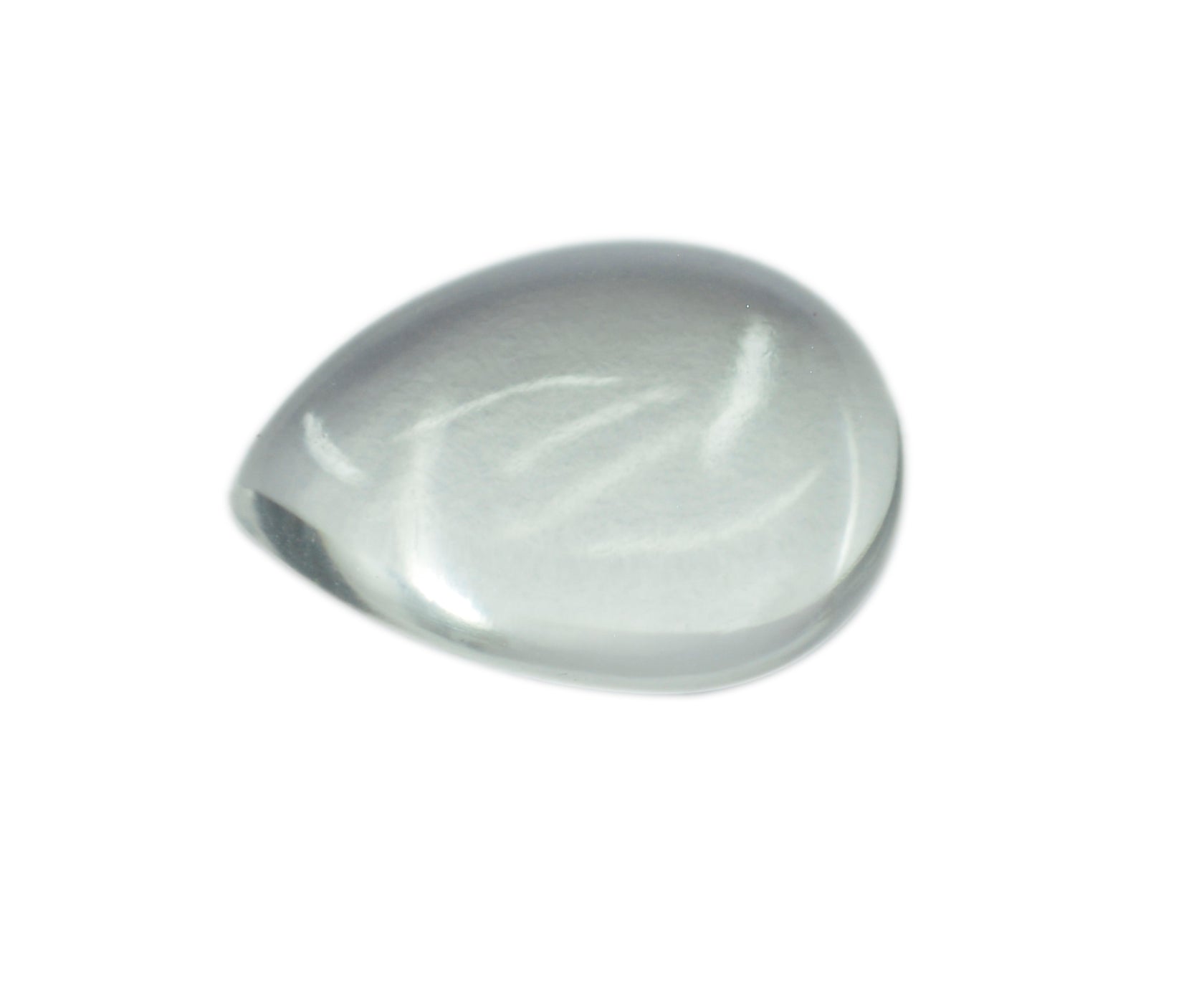 Crystal Quartz 1PC Medium 7x10 MM Pear Cabochon White Pure semi Precious Loose Gemstones