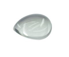 Crystal Quartz 1PC Small 7x9 MM Pear Cabochon White Superior semi Precious Loose Gemstone