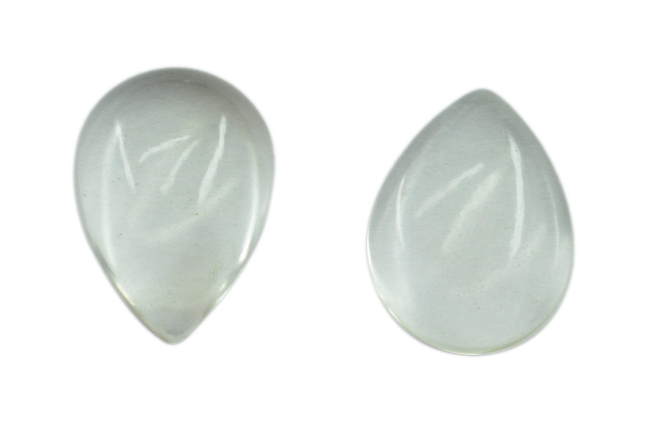 Crystal Quartz 1PC Large 8x12 MM Pear Cabochon White Sparkling semi Precious Gems