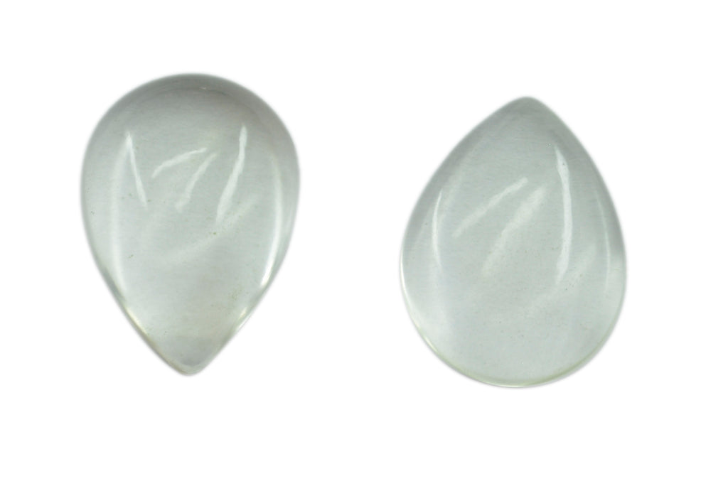 Crystal Quartz 1PC Large 8x12 MM Pear Cabochon White Sparkling semi Precious Gems