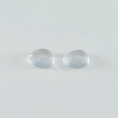 Crystal Quartz 1PC Large 9x11 MM Pear Cabochon White Brilliant semi Precious Precious Gemstone