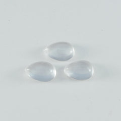 Crystal Quartz 1PC Large 9x11 MM Pear Cabochon White Brilliant semi Precious Precious Gemstone