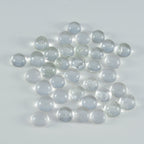 Crystal Quartz 10PC Tiny 4x4 MM Round Cabochon White Sparkling semi Precious Gems
