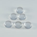 Crystal Quartz 1PC Medium 9x9 MM Round Cabochon White Shine semi Precious Precious Gemstone