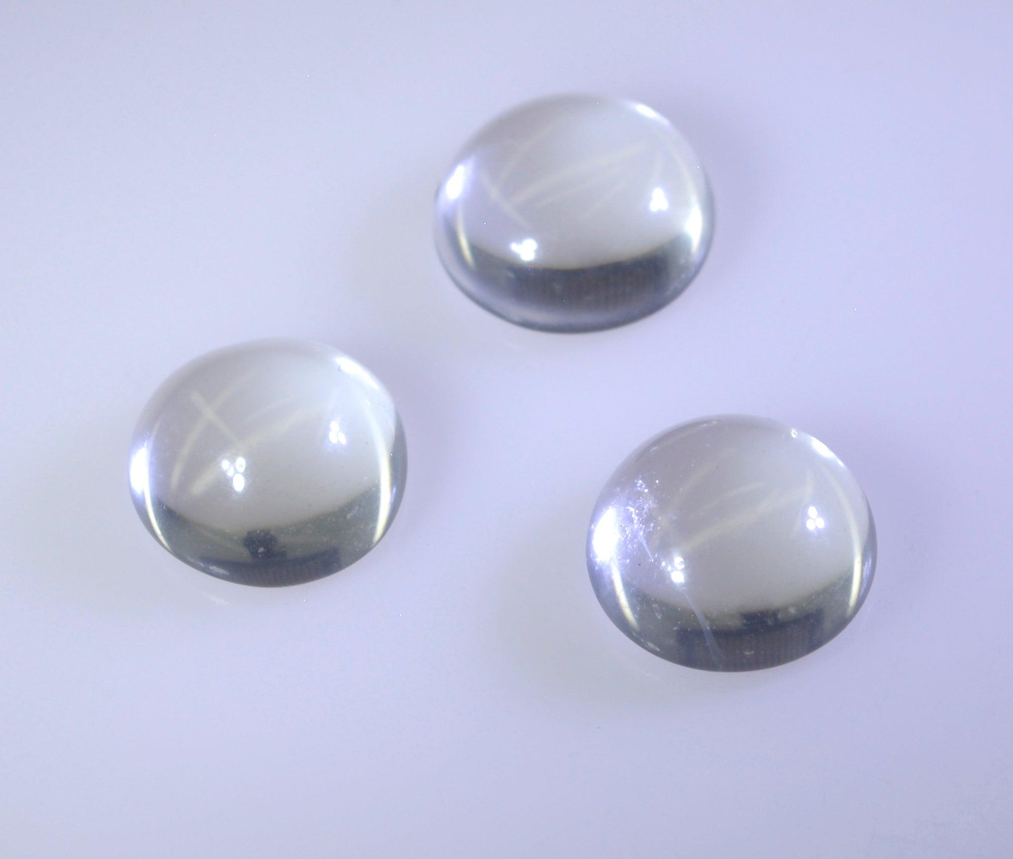 Crystal Quartz 1PC Large 10x10 MM Round Cabochon White Fine semi Precious Gems