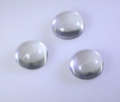 Crystal Quartz 1PC Large 10x10 MM Round Cabochon White Fine semi Precious Gems