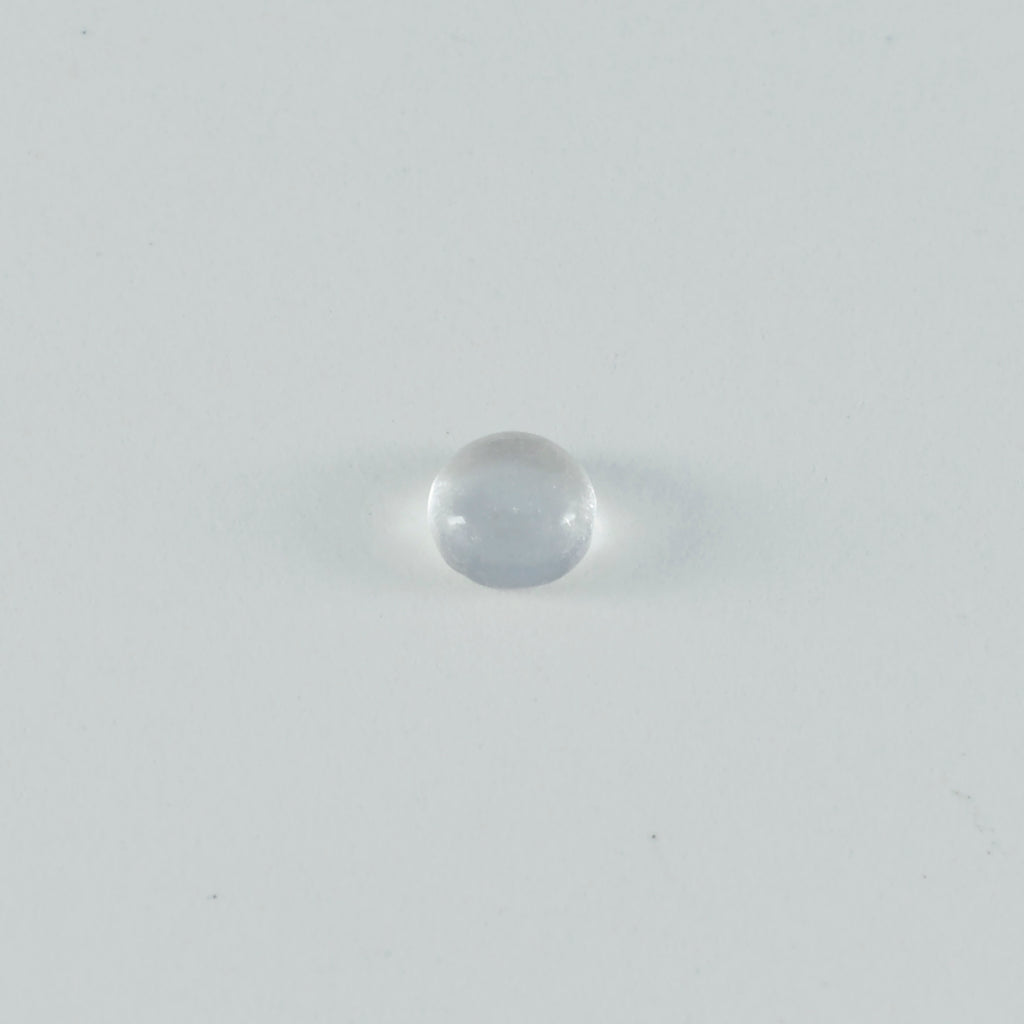 Crystal Quartz 10PC Tiny 5x5 MM Round Cabochon White Polished semi Precious Loose Gems