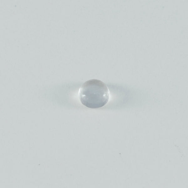 Crystal Quartz 10PC Tiny 5x5 MM Round Cabochon White Polished semi Precious Loose Gems