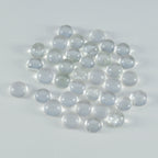Crystal Quartz 1PC Tiny 6x6 MM Round Cabochon White Splendid semi Precious Loose Gemstone