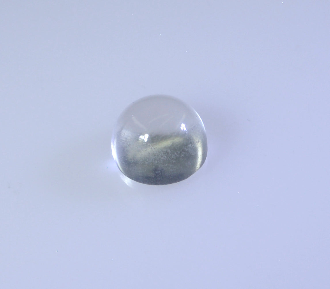 Crystal Quartz 1PC Tiny 6x6 MM Round Cabochon White Splendid semi Precious Loose Gemstone