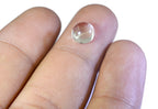 Crystal Quartz 1PC Small 7x7 MM Round Cabochon White Luster semi Precious Loose Gemstones