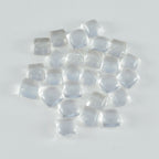 Crystal Quartz 1PC Tiny 6x6 MM Square Cabochon White High Quality semi Precious Loose Gemstones