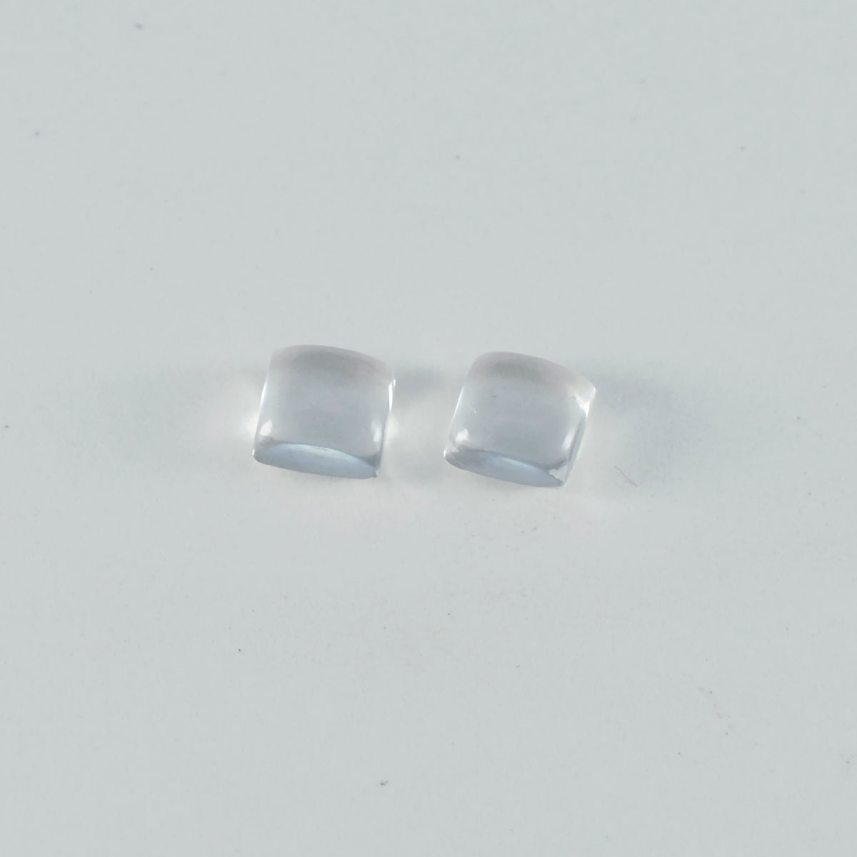 Crystal Quartz 1PC Small 7x7 MM Square Cabochon White Natural semi Precious Semi Precious Gemstone