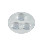 Crystal Quartz 1PC Small 8x8 MM Square Cabochon White Genuine semi Precious Precious Gemstone
