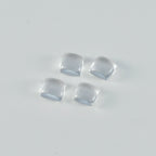 Crystal Quartz 1PC Medium 9x9 MM Square Cabochon White Superior semi Precious Gems