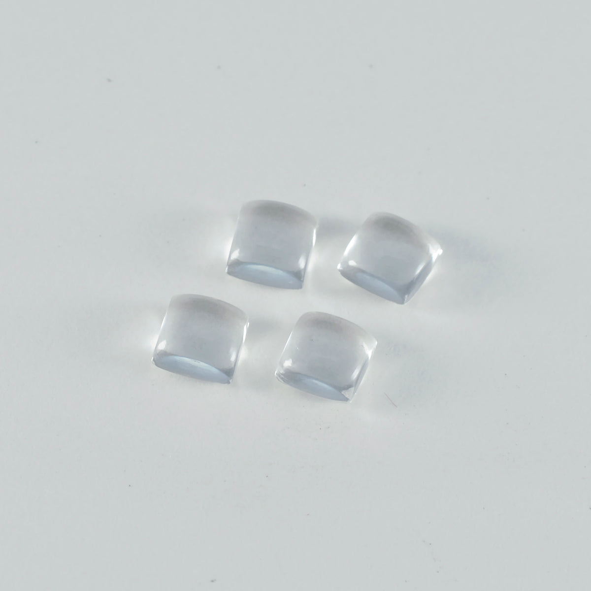 Crystal Quartz 1PC Small 8x8 MM Square Cabochon White Genuine semi Precious Precious Gemstone