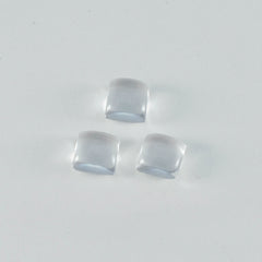 Crystal Quartz 1PC Medium 9x9 MM Square Cabochon White Superior semi Precious Gems