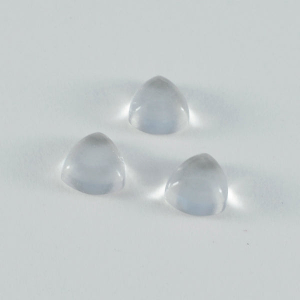 Crystal Quartz 1PC Large 11x11 MM Triangle Cabochon White High Quality semi Precious Precious Gemstone