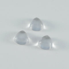 Crystal Quartz 1PC Large 10x10 MM Triangle Cabochon White Fine semi Precious Semi Precious Gemstone