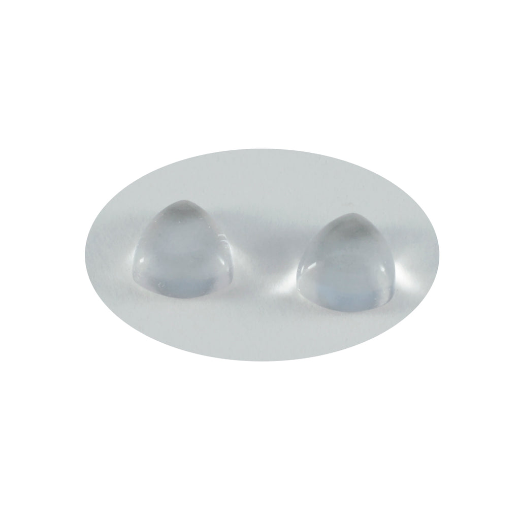 Crystal Quartz 1PC Large 11x11 MM Triangle Cabochon White High Quality semi Precious Precious Gemstone