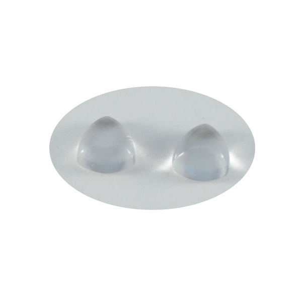 Crystal Quartz 1PC Large 11x11 MM Triangle Cabochon White High Quality semi Precious Precious Gemstone