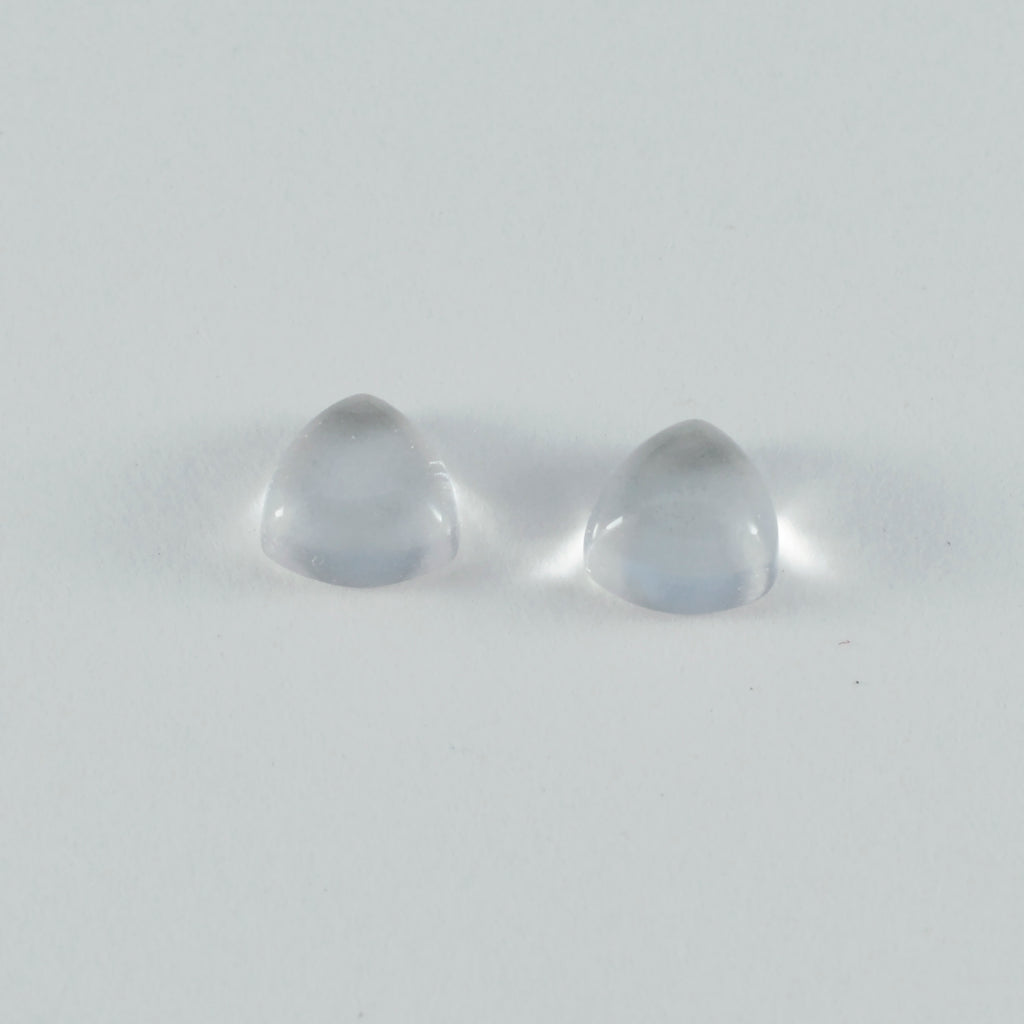 Crystal Quartz 1PC Large 11x11 MM Triangle Cabochon White High Quality semi Precious Precious Gemstone
