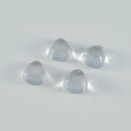 Crystal Quartz 1PC Tiny 6x6 MM Triangle Cabochon White Splendid semi Precious Gems