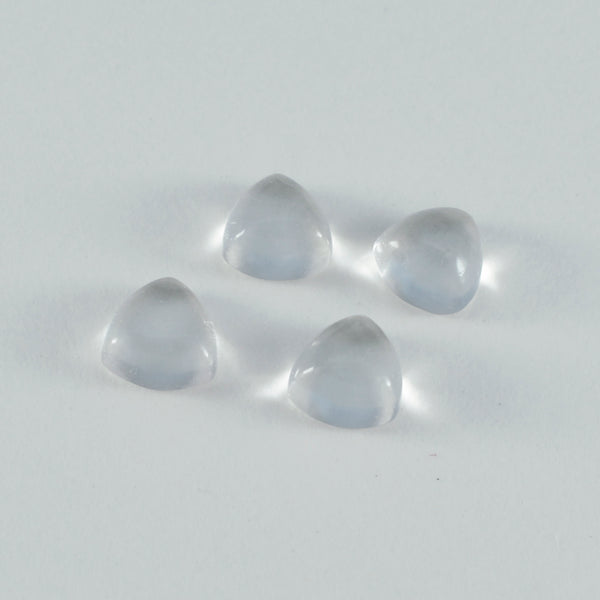 Crystal Quartz 1PC Tiny 6x6 MM Triangle Cabochon White Splendid semi Precious Gems