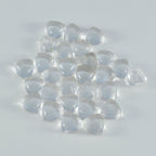 Crystal Quartz 1PC Small 8x8 MM Triangle Cabochon White Lustrous semi Precious Loose Gemstone