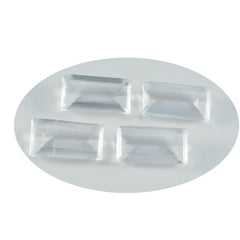 Crystal Quartz 1PC Tiny 3x6 MM Baguette Faceted White Fine Semi Precious Gems