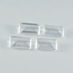 Crystal Quartz 1PC Small 6x12 MM Baguette Faceted White Genuine Semi Precious Loose Gemstones