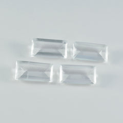 Crystal Quartz 1PC Small 6x12 MM Baguette Faceted White Genuine Semi Precious Loose Gemstones