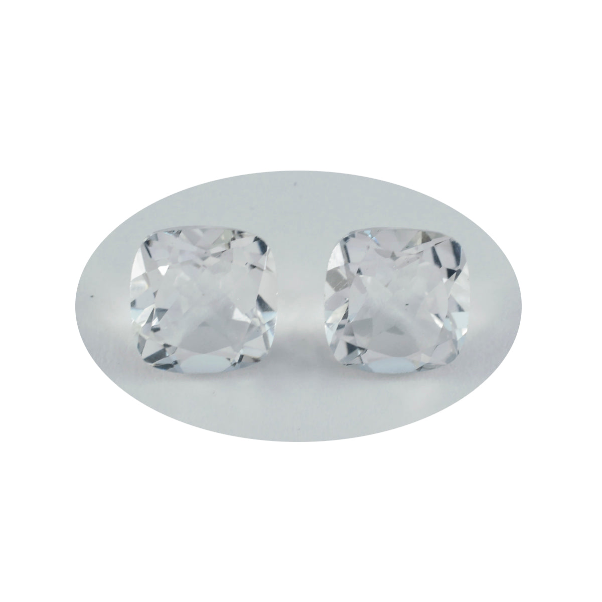 Crystal Quartz 1PC Large 10x10 MM Cushion Faceted White Shine Semi Precious Loose Gemstones