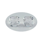 Crystal Quartz 1PC Large 11x11 MM Cushion Faceted White Fine Semi Precious Gems