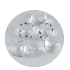 Crystal Quartz 1PC Chunky 14x14 MM Cushion Faceted White Genuine Semi Precious Loose Gemstones