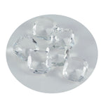Crystal Quartz 1PC Chunky 14x14 MM Cushion Faceted White Genuine Semi Precious Loose Gemstones