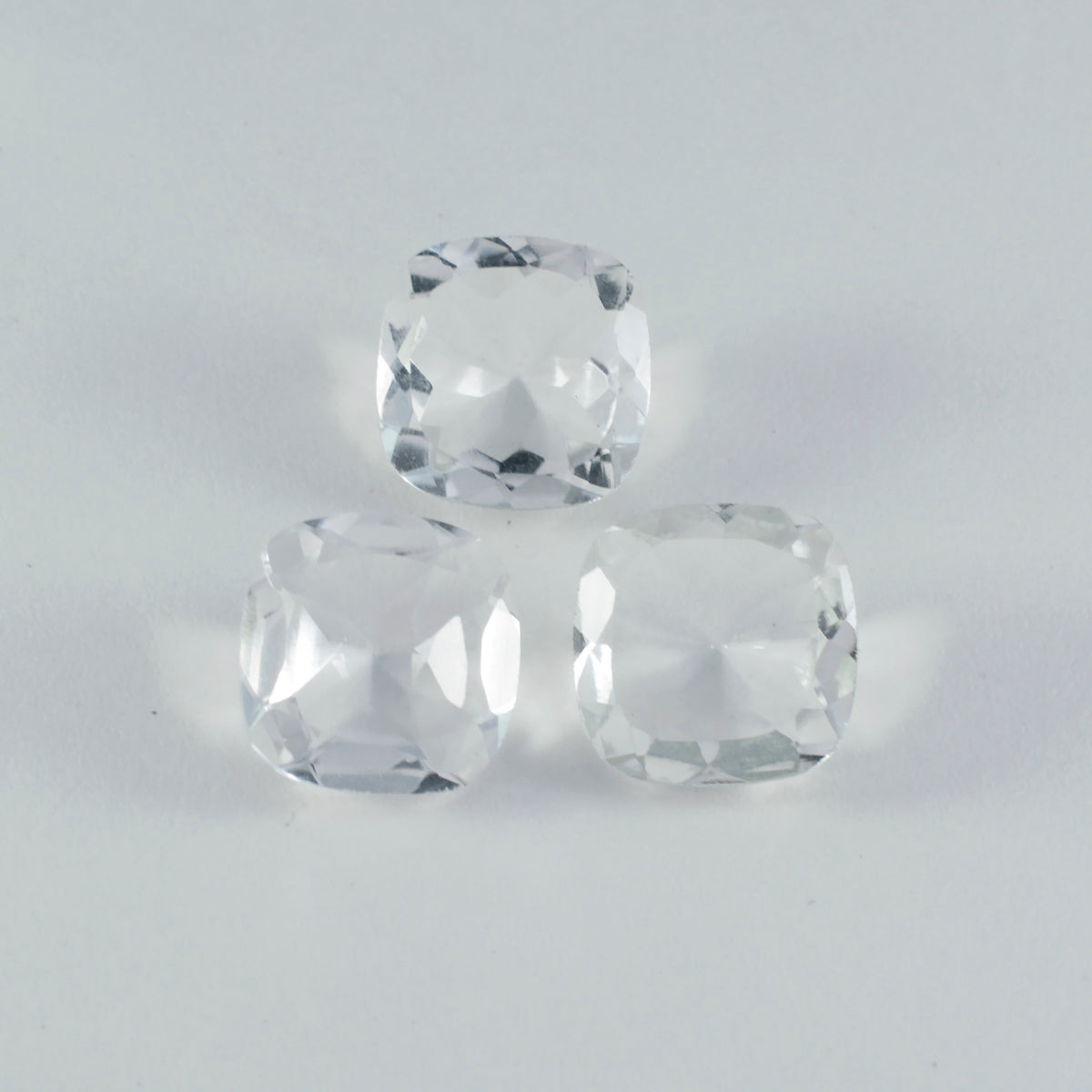 Crystal Quartz 1PC Small 7x7 MM Cushion Faceted White Splendid Semi Precious Gems Главное изображение товара