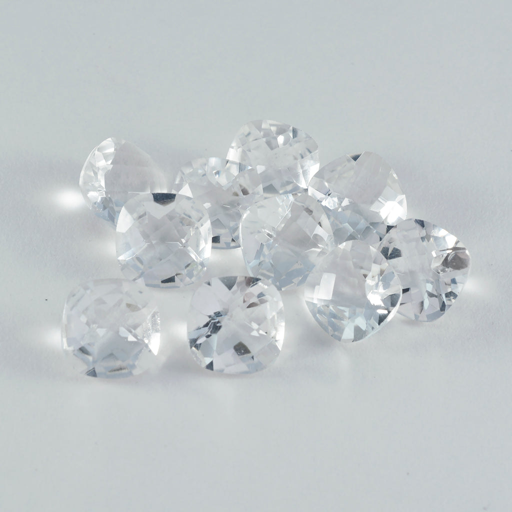 Crystal Quartz 1PC Tiny 5x5 MM Cushion Faceted White Sparkling Semi Precious Loose Gemstone