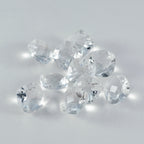 Crystal Quartz 1PC Tiny 6x6 MM Cushion Faceted White Polished Semi Precious Loose Gemstones