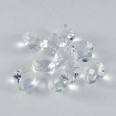 Crystal Quartz 1PC Tiny 6x6 MM Cushion Faceted White Polished Semi Precious Loose Gemstones