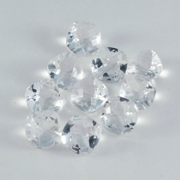 Crystal Quartz 1PC Small 8x8 MM Cushion Faceted White Luster Semi Precious Loose Gems