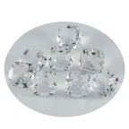 Crystal Quartz 1PC Medium 9x9 MM Cushion Faceted White Lustrous Semi Precious Loose Gemstone