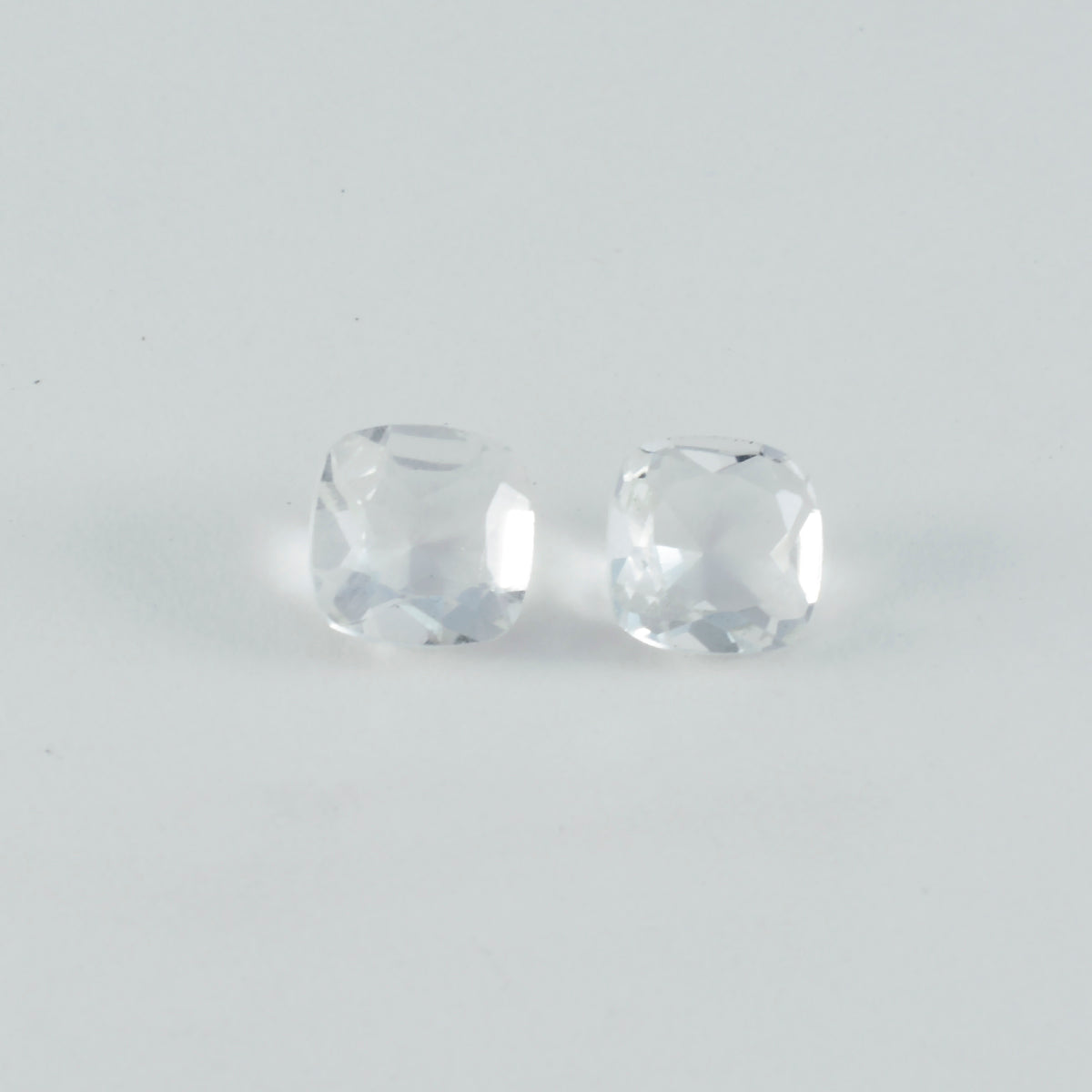 Crystal Quartz 1PC Tiny 5x5 MM Cushion Faceted White Sparkling Semi Precious Loose Gemstone