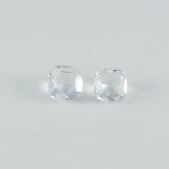 Crystal Quartz 1PC Tiny 5x5 MM Cushion Faceted White Sparkling Semi Precious Loose Gemstone