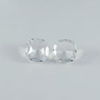 Crystal Quartz 1PC Small 8x8 MM Cushion Faceted White Luster Semi Precious Loose Gems