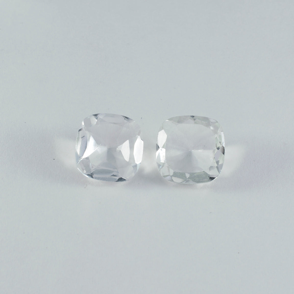 Crystal Quartz 1PC Medium 9x9 MM Cushion Faceted White Lustrous Semi Precious Loose Gemstone